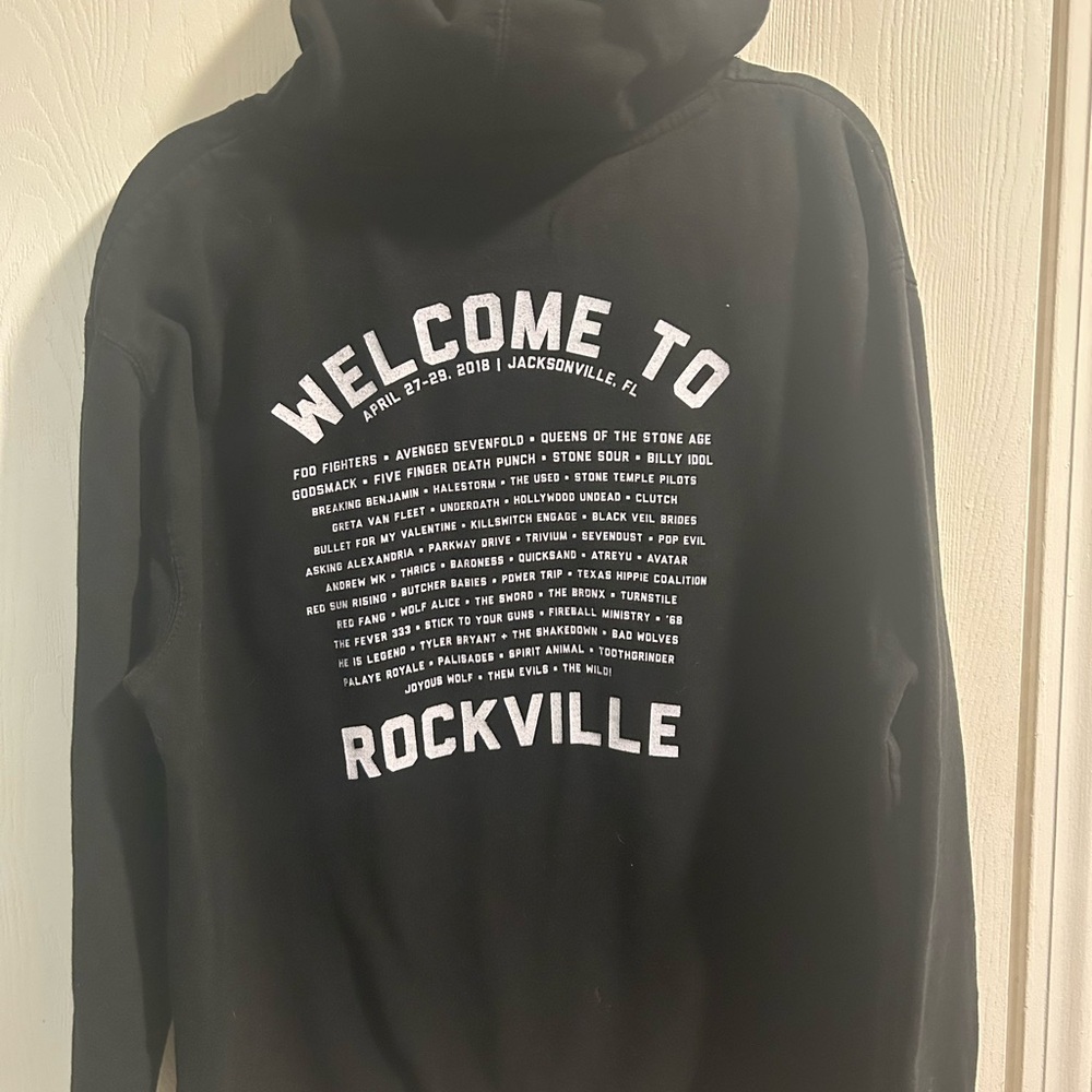 Black 'Welcome to Rockville' Hoodie - Picture 3 of 3